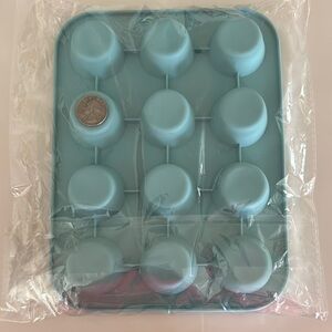 Blue Silicone Ice Cube Tray